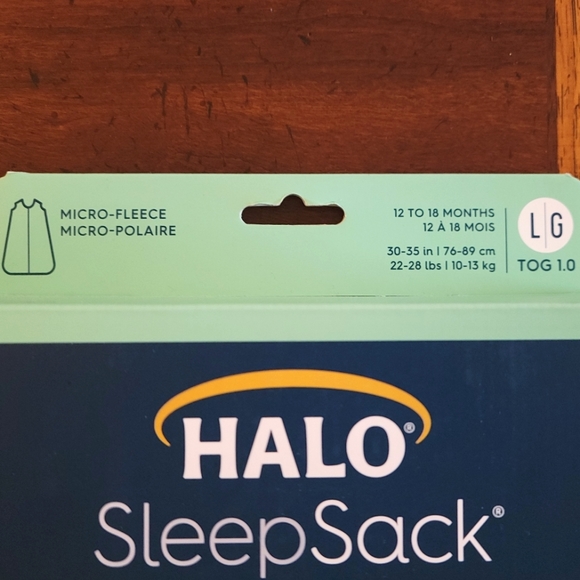 🆕️Halo-Infant & Toddler-Micro-Fleece Sleep Sack-Size Large-12-18 Months-Blue - Picture 3 of 4
